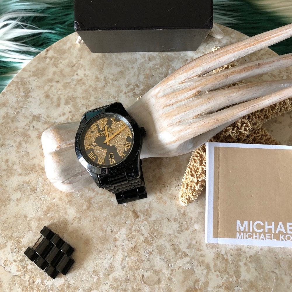 Michael Kors World Map Women's Watch